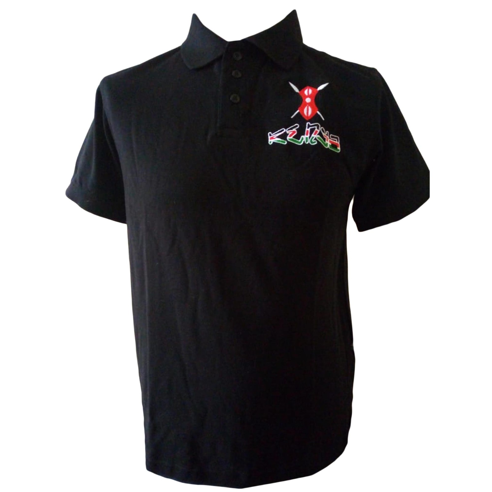 New Black Shield + Kenya Cotton Polo